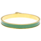 Hermes Kelly Bangle Bracelet Green Gold — view 2