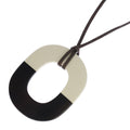 Hermes Ism GM Pendant Buffalo White Black