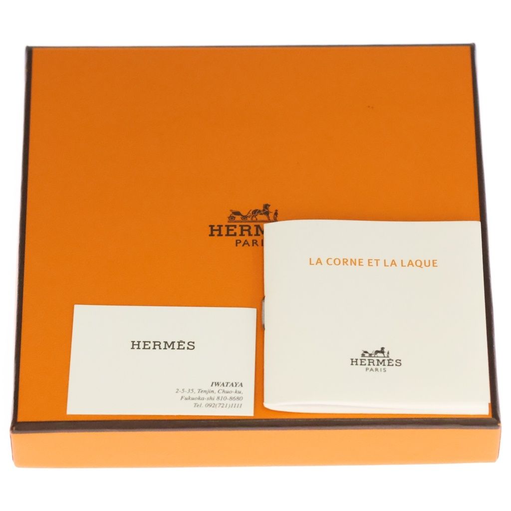 Hermes Ism GM Pendant Buffalo White Black — view 6