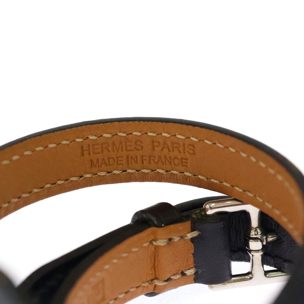 Hermes Bracelet Black Leather P XS — view 5
