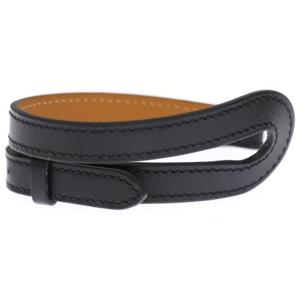 Hermes Bracelet Black Leather P XS — view 4