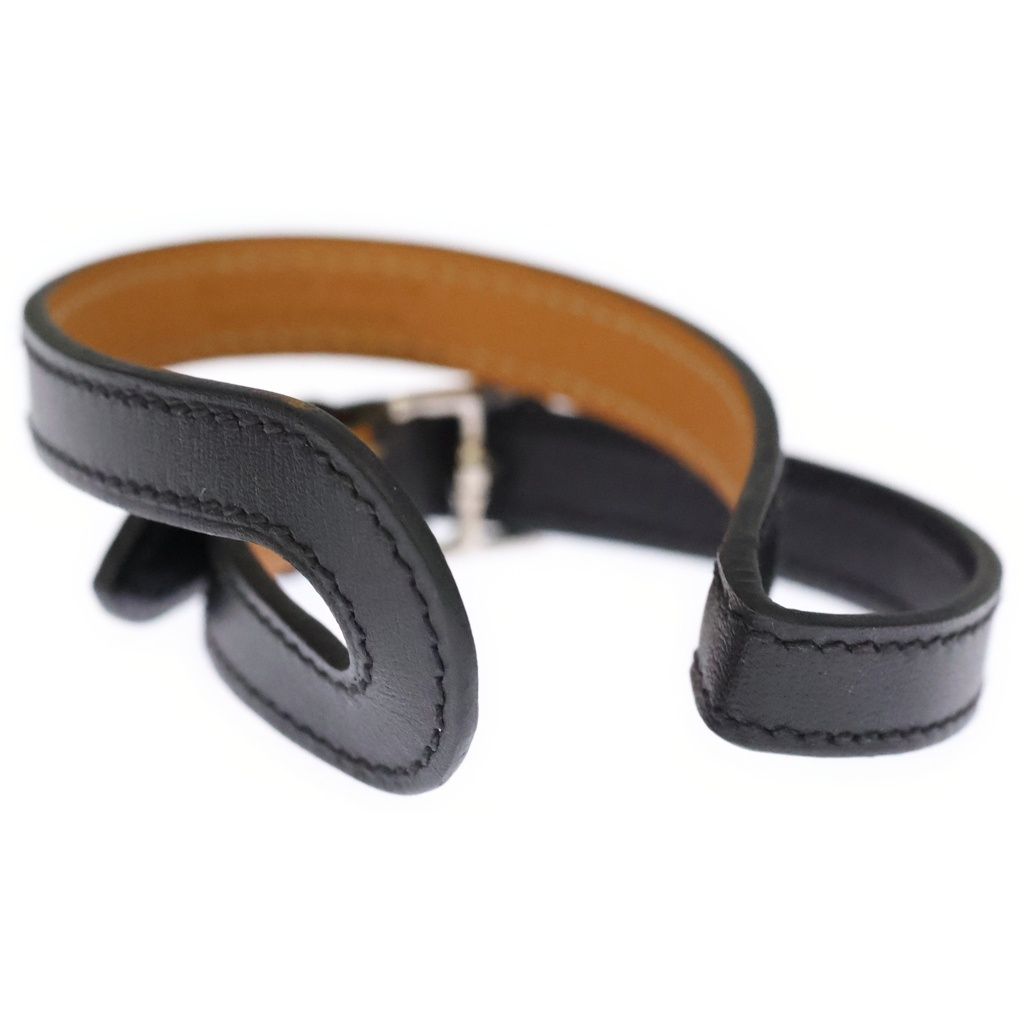 Hermes Bracelet Black Leather P XS — view 2