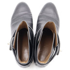 Hermes Neo Kelly Buckle Short Boots Black — view 4