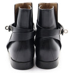 Hermes Neo Kelly Buckle Short Boots Black — view 3