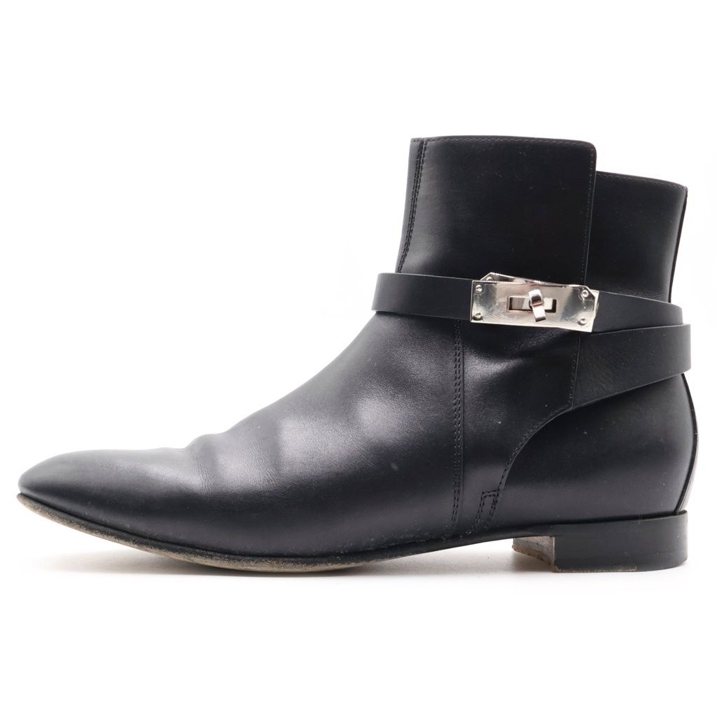 Hermes Neo Kelly Buckle Short Boots Black