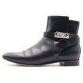 Hermes Neo Kelly Buckle Short Boots Black