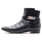 Hermes Neo Kelly Buckle Short Boots Black