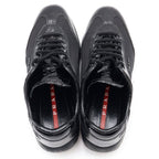 Prada Low Cut Sneakers Enamel Black — view 4
