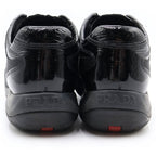 Prada Low Cut Sneakers Enamel Black — view 3
