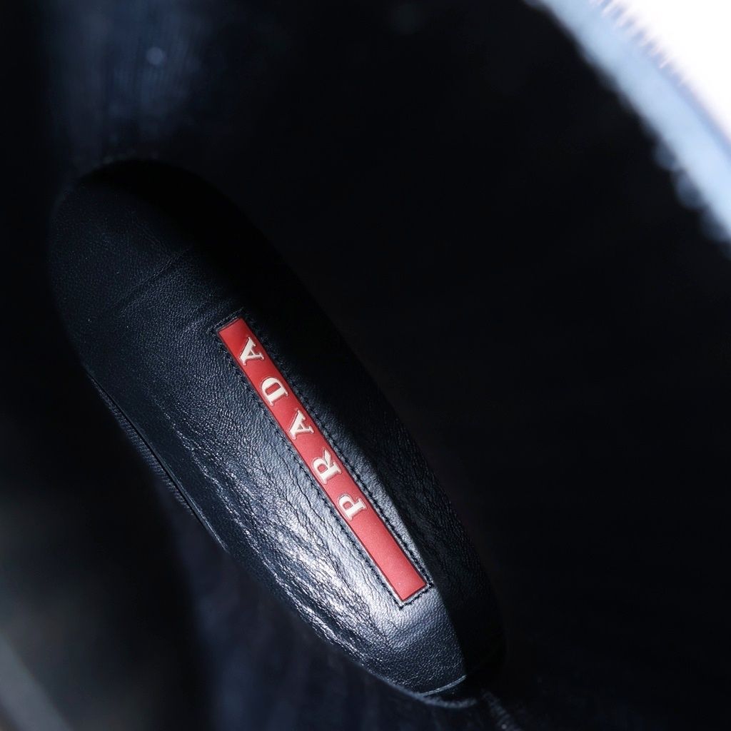 Prada Mule Boots Navy — view 5