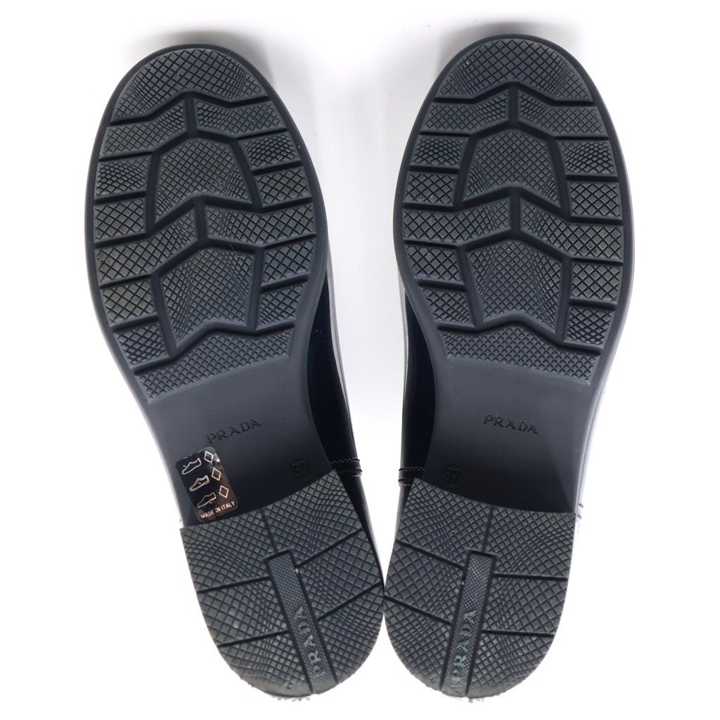 Prada Mule Boots Navy — view 4
