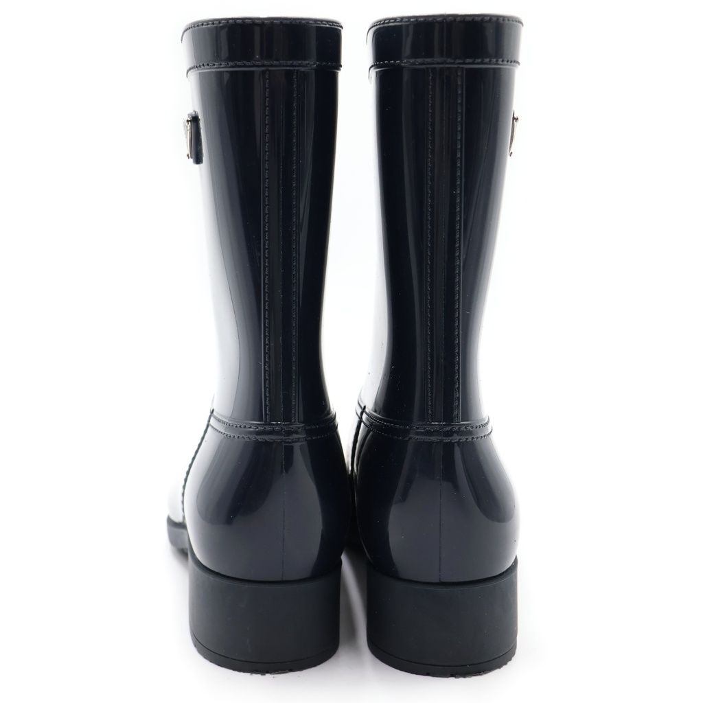 Prada Mule Boots Navy — view 3