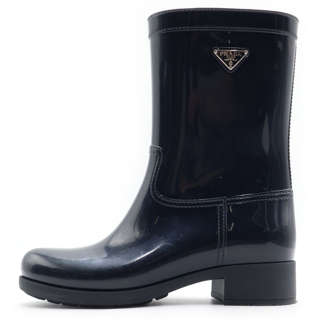 Prada Mule Boots Navy