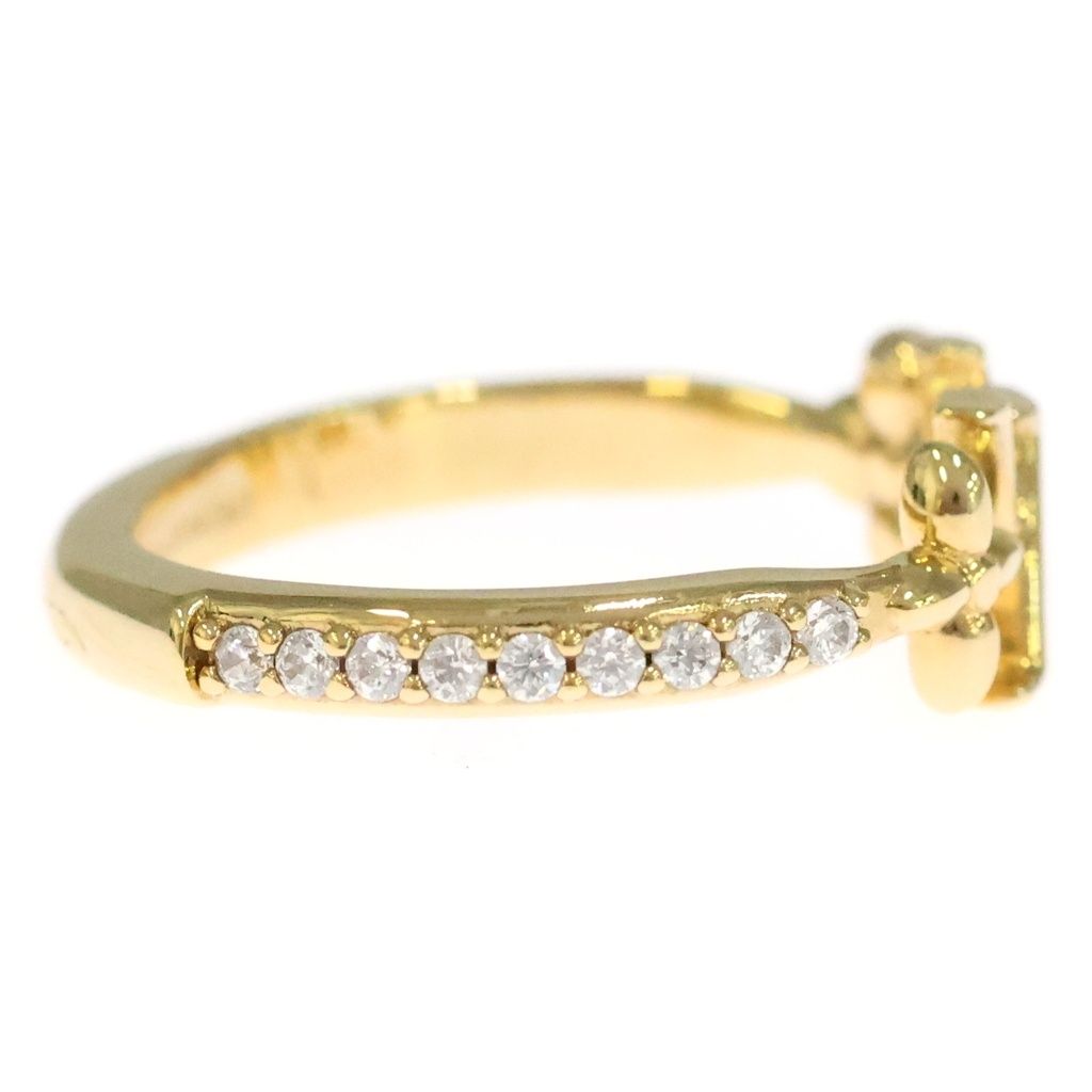 Louis Vuitton LV Eye Rhinestone Ring Gold — view 3