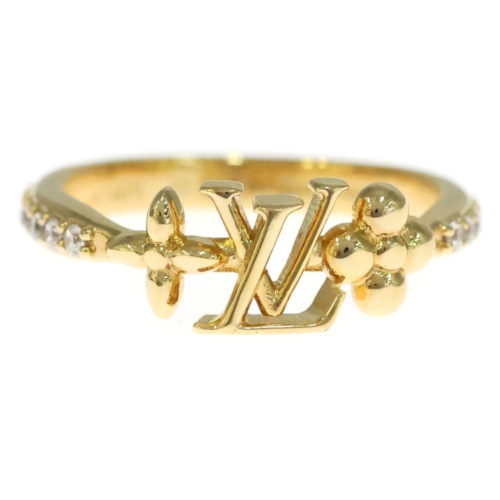 Louis Vuitton LV Eye Rhinestone Ring Gold — view 4