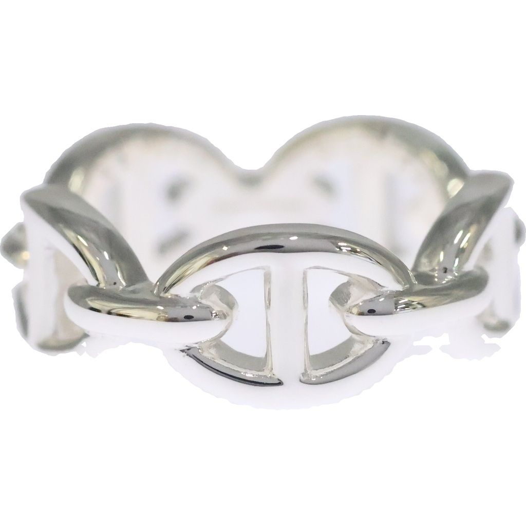 Hermes Chaine D'ancre Ring Silver — view 3