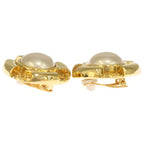 Chanel Fakepearl Earrings White Gold 29 — view 3