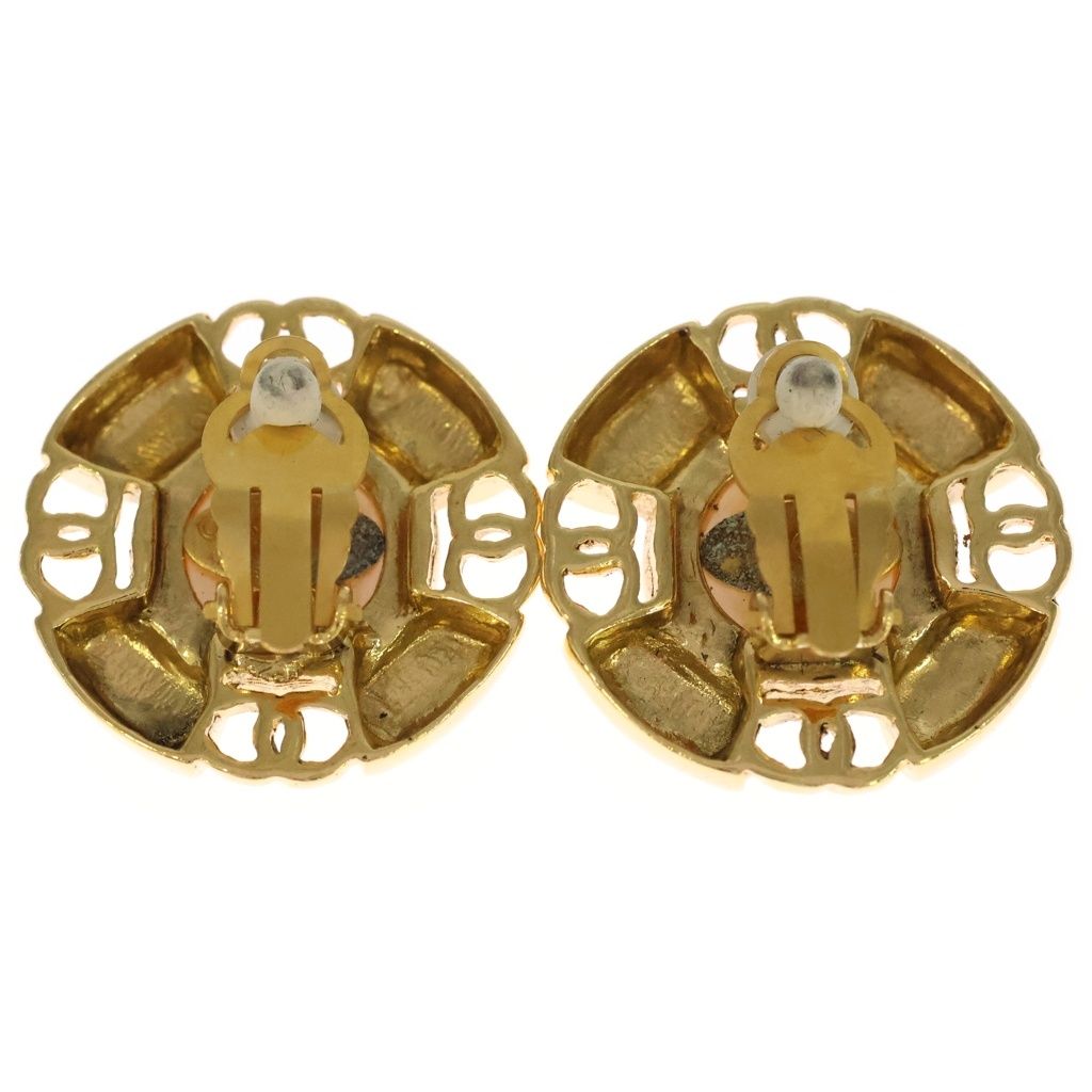 Chanel Fakepearl Earrings White Gold 29 — view 2