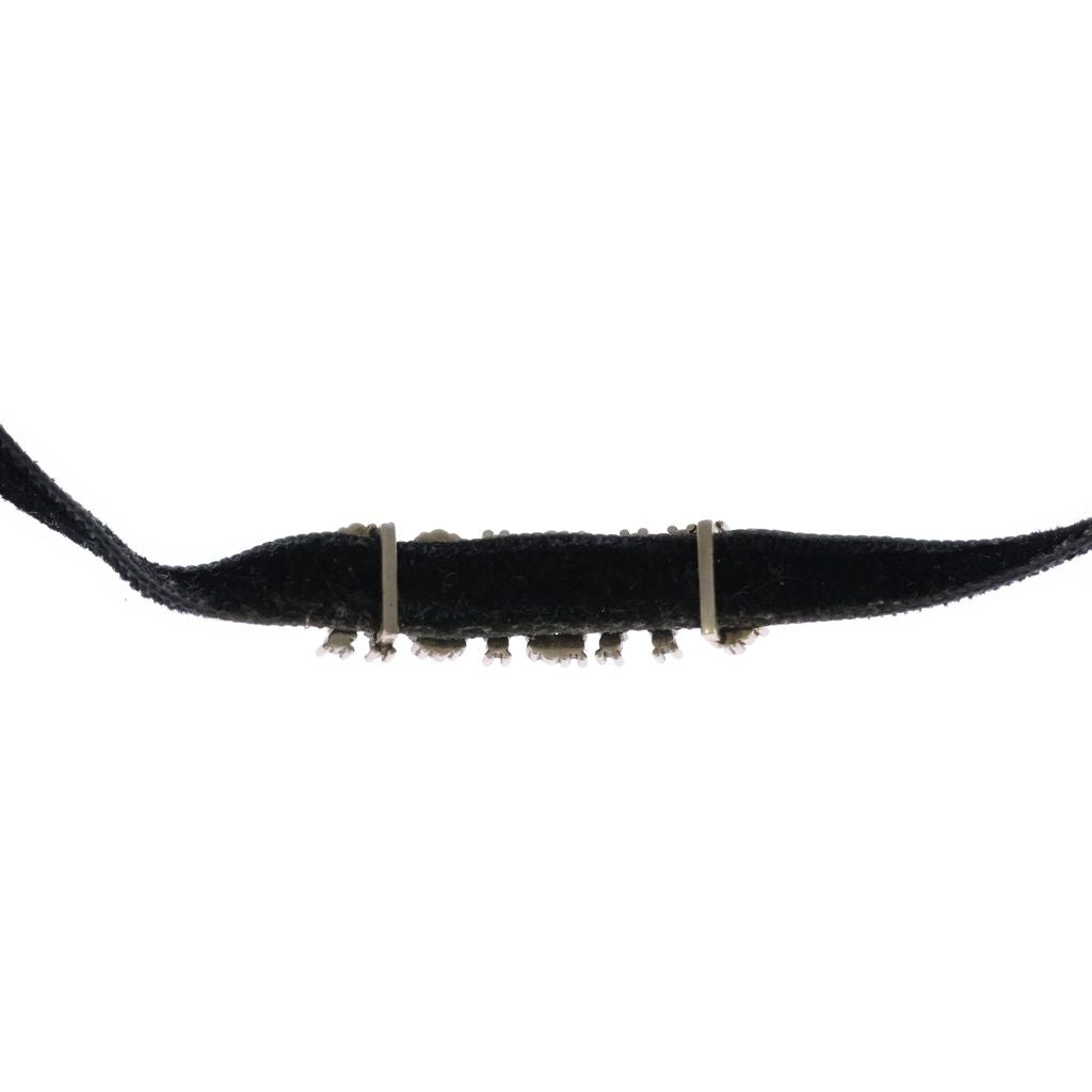 Dior Choker J'adior Rhinestone Necklace Velour Black — view 3
