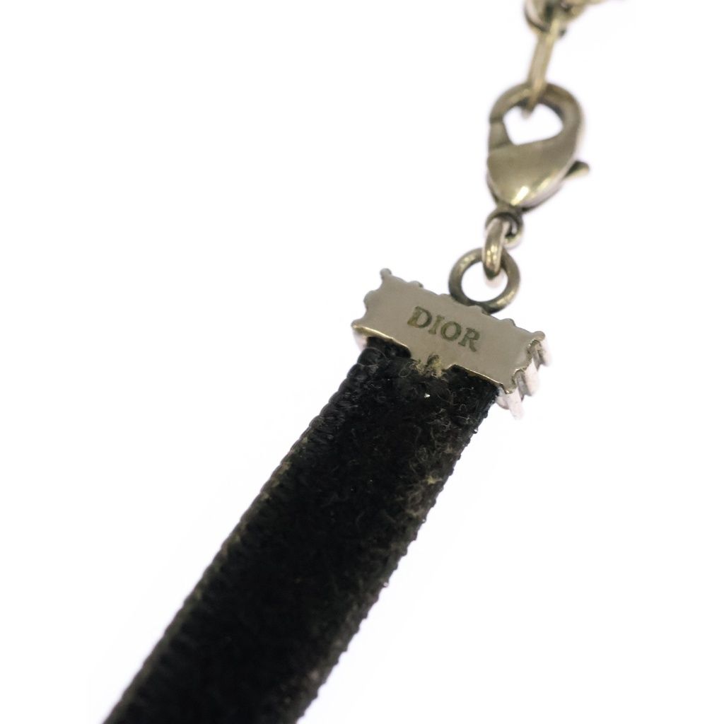 Dior Choker J'adior Rhinestone Necklace Velour Black — view 5
