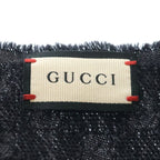 Gucci Sherry Line GG All Over Pattern Jacquard Silk Pretend scarf Black — view 4