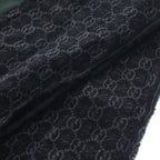 Gucci Sherry Line GG All Over Pattern Jacquard Silk Pretend scarf Black — view 6