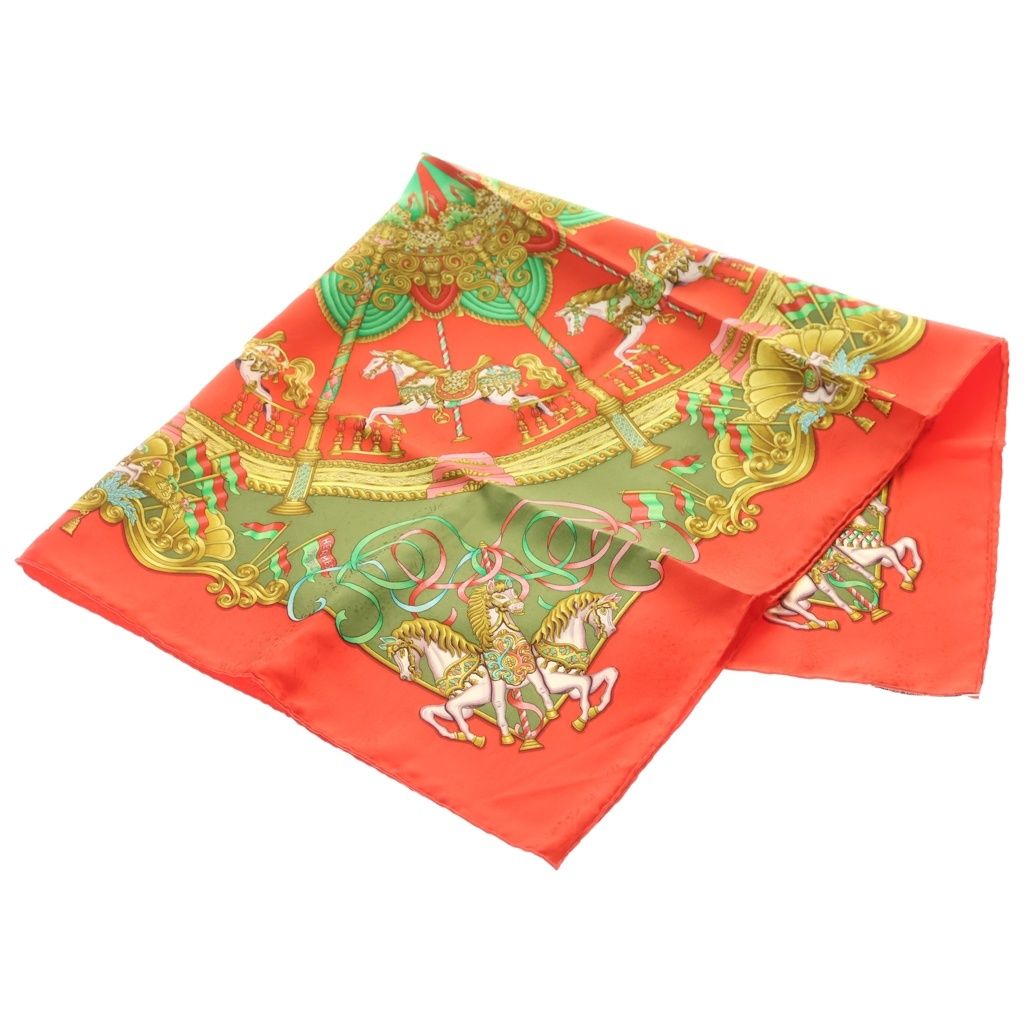 Hermes Carre 90 Luna Park nd Silk Scarf