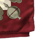 Hermes Carre 90 Plumes Et Grelots Red Silk Scarf — view 3