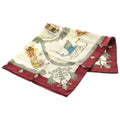 Hermes Carre 90 Plumes Et Grelots Red Silk Scarf