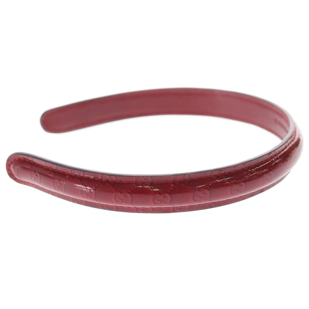 Gucci GG Headband Red Leather — view 3