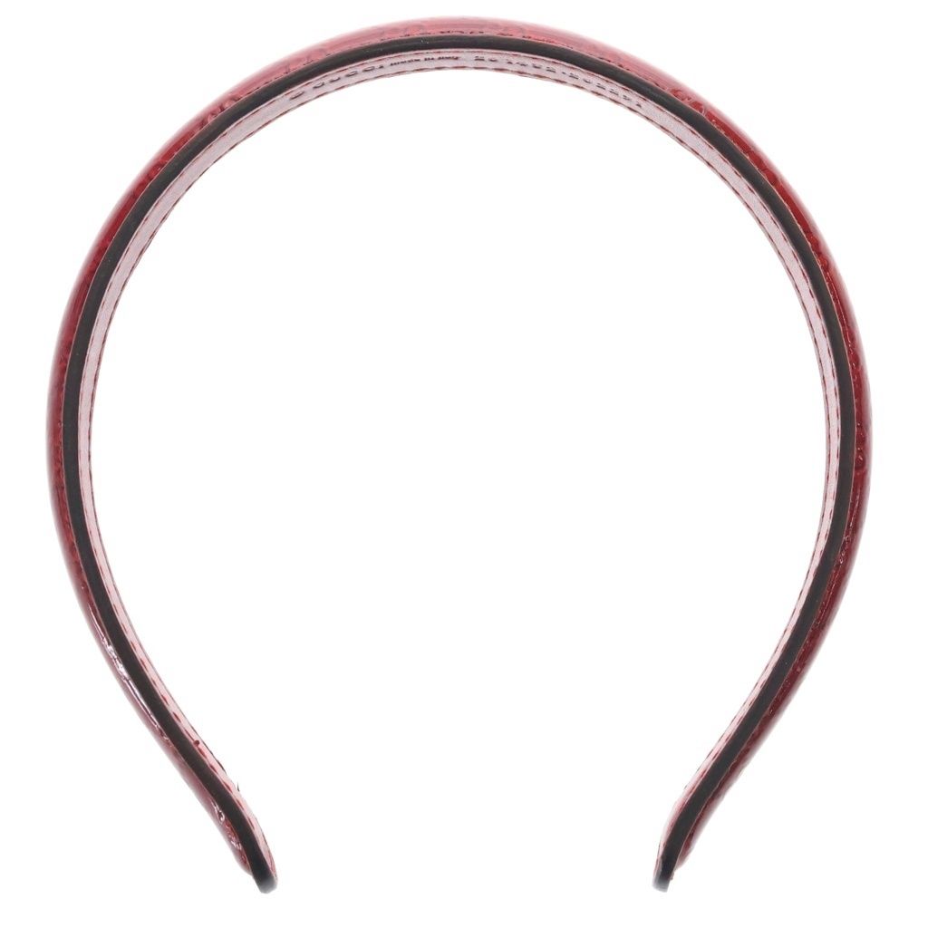 Gucci GG Headband Red Leather — view 6