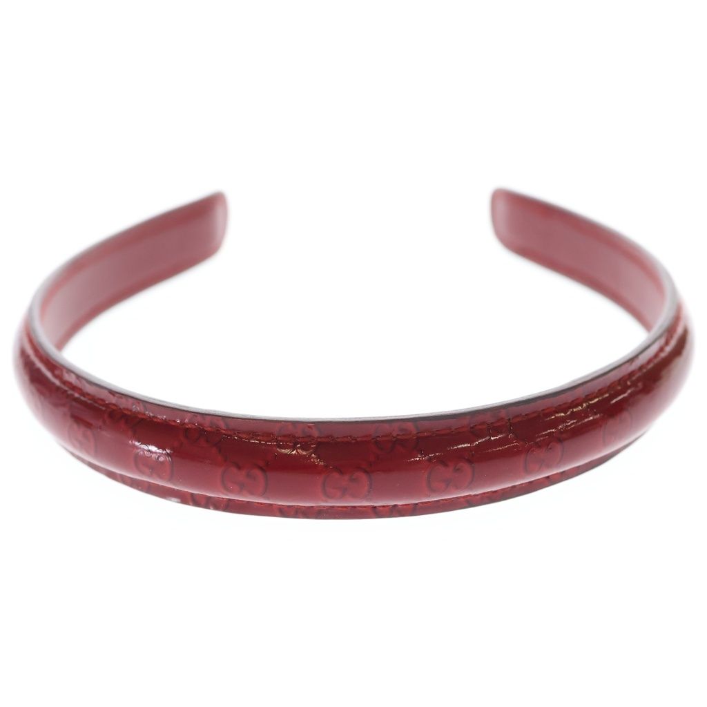Gucci GG Headband Red Leather — view 4