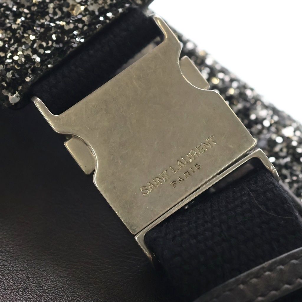 Saint Laurent Paris Spangle Belt Bag Silver — view 7