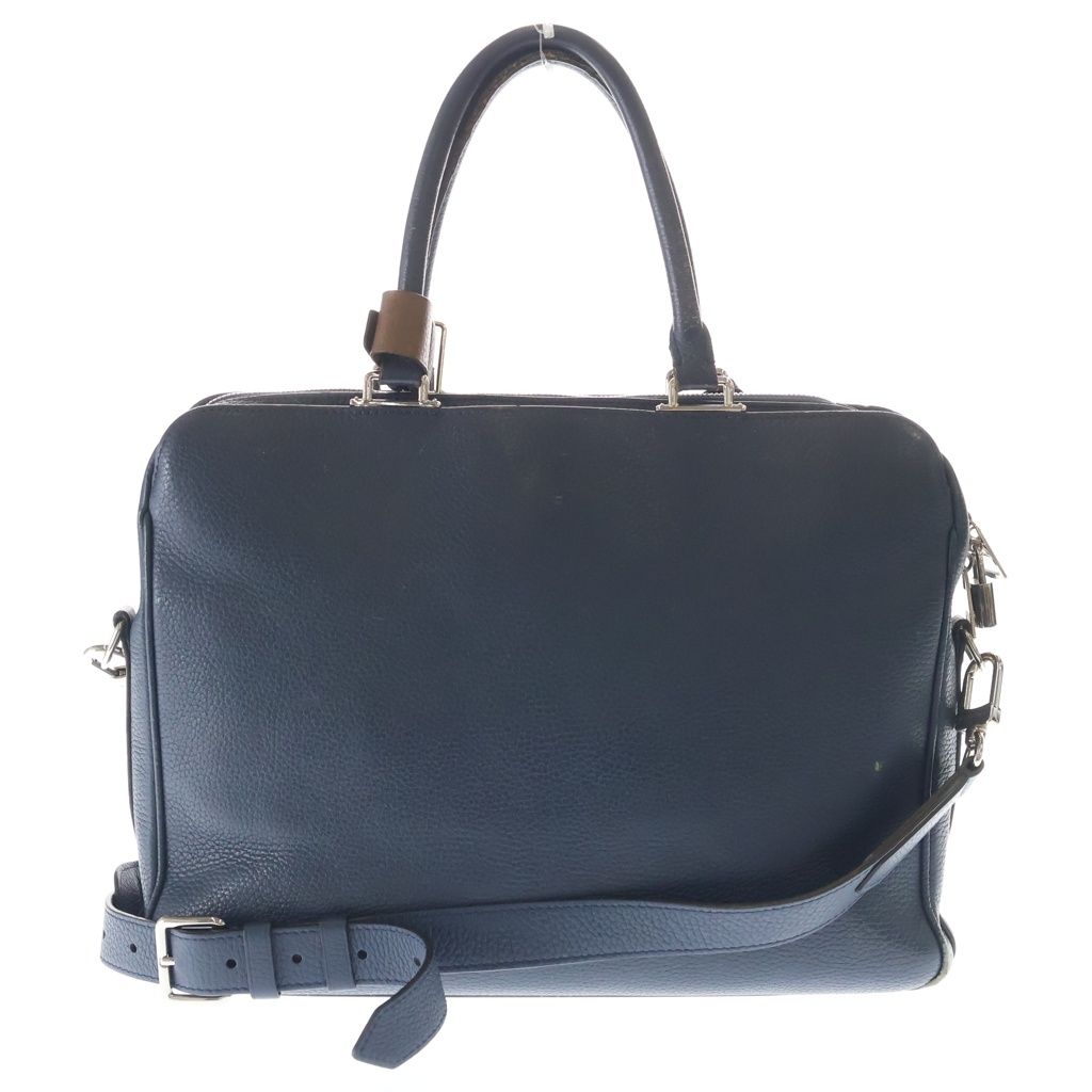 Louis Vuitton Alma Nd Briefcase Business Shoulder Bag Navy Taurillon Leather — view 2