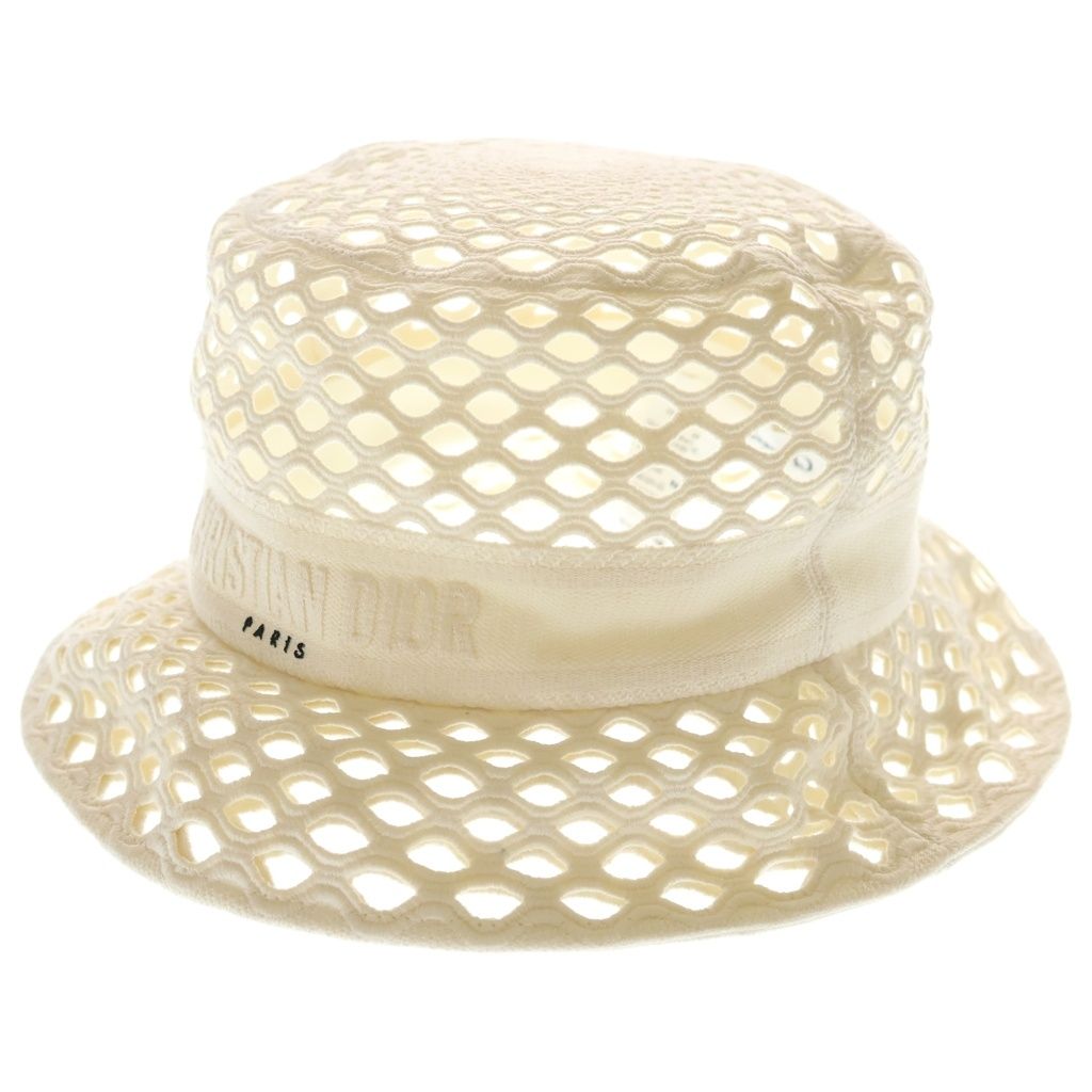 Dior Mesh Bucket Hat White