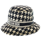 Dior Check Hat Black White
