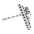 Louis Vuitton 18k White Gold LV One Earrings — view 4