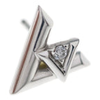 Louis Vuitton 18k White Gold LV One Earrings — view 6