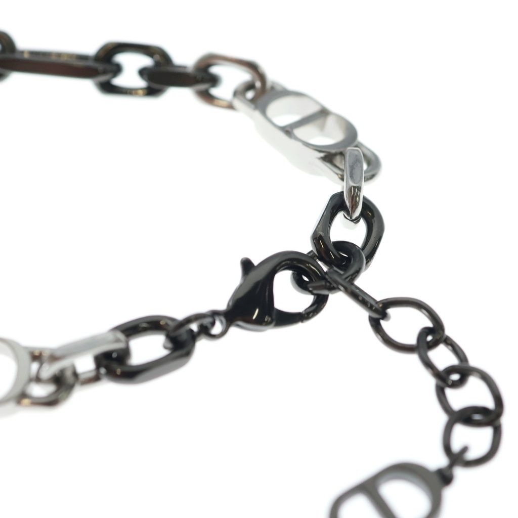 Dior CD Icon CD Eye Chain Link Bracelet Black Silver — view 5