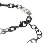 Dior CD Icon CD Eye Chain Link Bracelet Black Silver — view 5