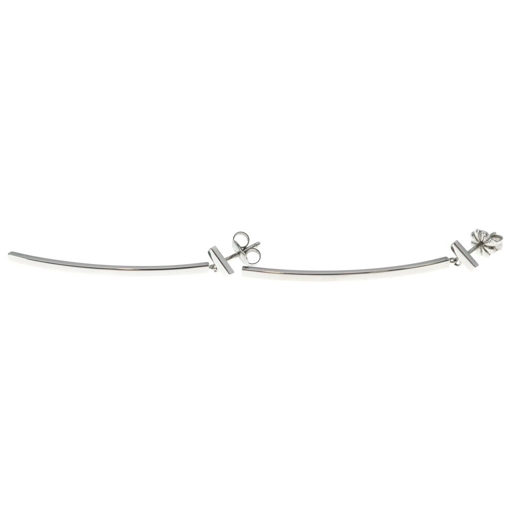 Tiffany & Co T Earrings Silver — view 3