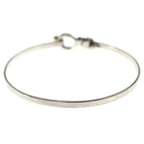 Tiffany & Co Hook &eye Bangle Bracelet 18k Yellow Gold Silver — view 2