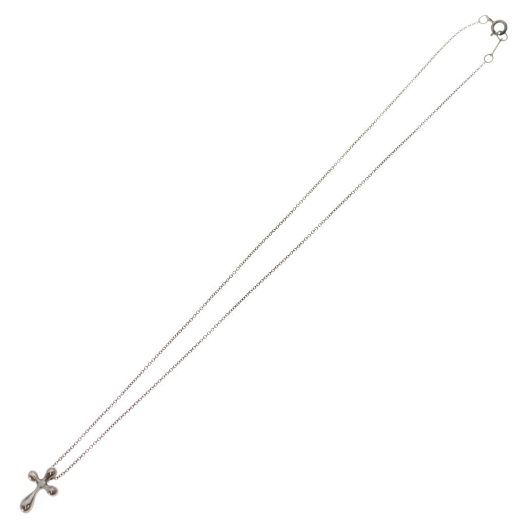 Tiffany & Co Elsa Peretti Cross Pendant Chain 925 Sterling Silver — view 2
