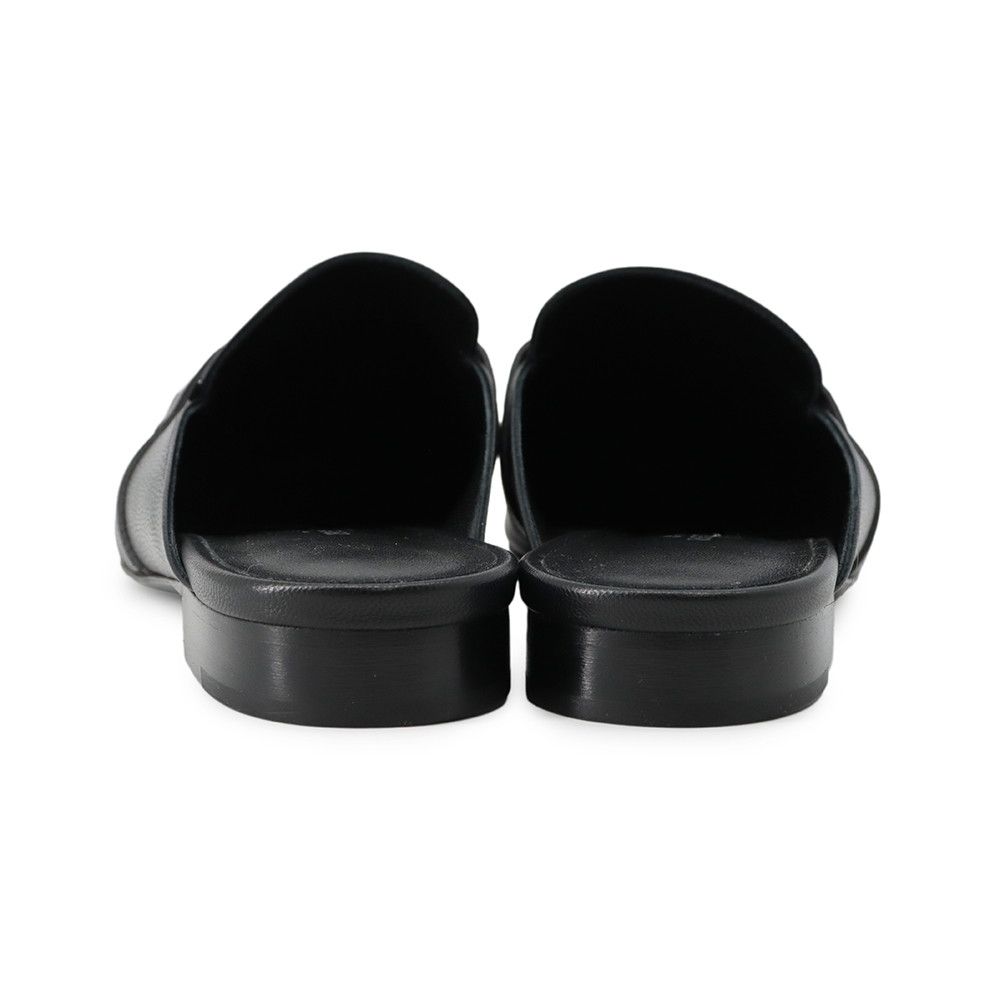 Hermes Mules Oz Leather 36 Shoes Black — view 3