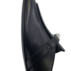 Hermes Mules Oz Leather 36 Shoes Black — view 7