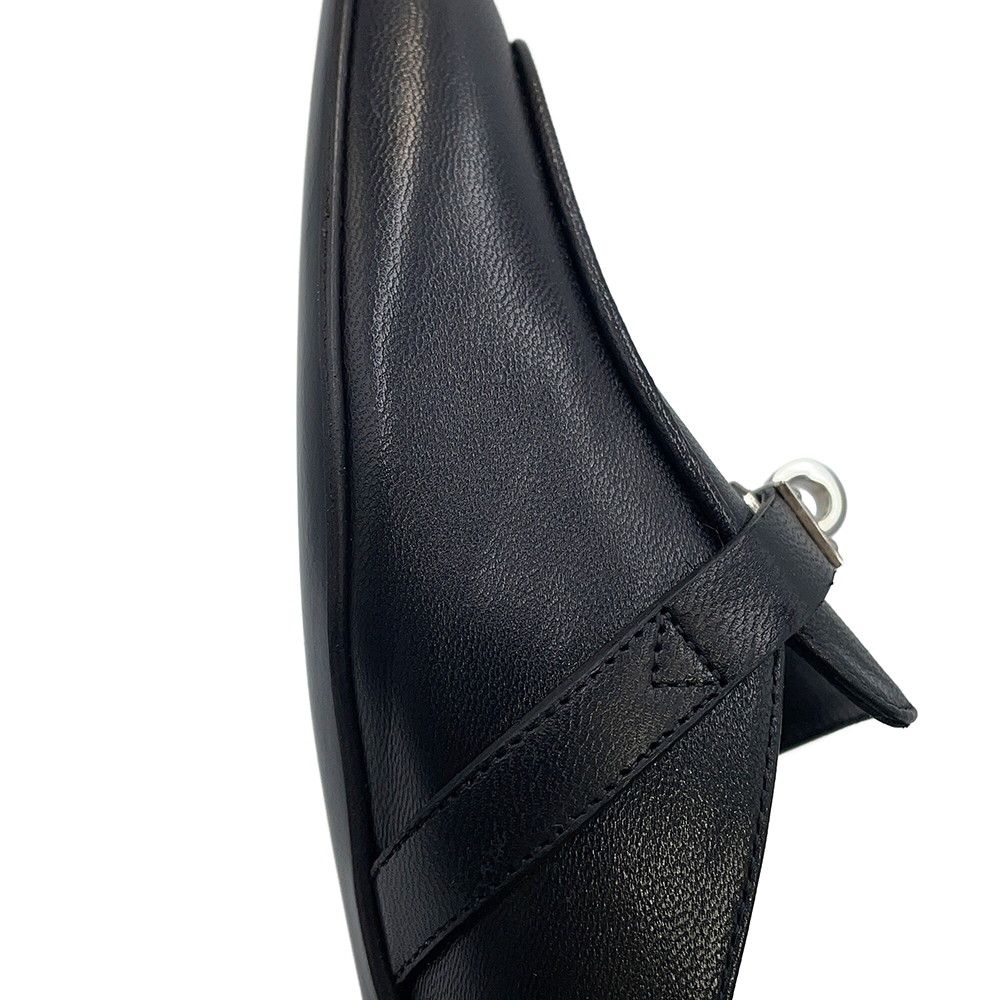 Hermes Mules Oz Leather 36 Shoes Black — view 7