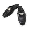 Hermes Mules Oz Leather 36 Shoes Black