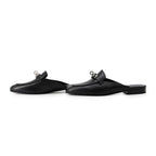 Hermes Mules Oz Leather 36 Shoes Black — view 2