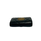 Chanel le Available Stand Quilted CC Logo Lambskin Tri Foldwallet Black Wallet — view 3