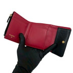 Chanel le Available Stand Quilted CC Logo Lambskin Tri Foldwallet Black Wallet — view 7